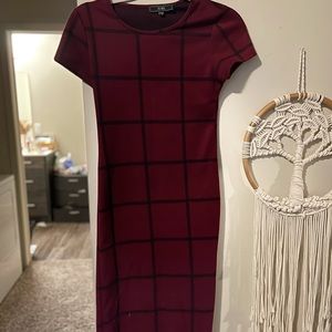 Beautiful red and black dress.